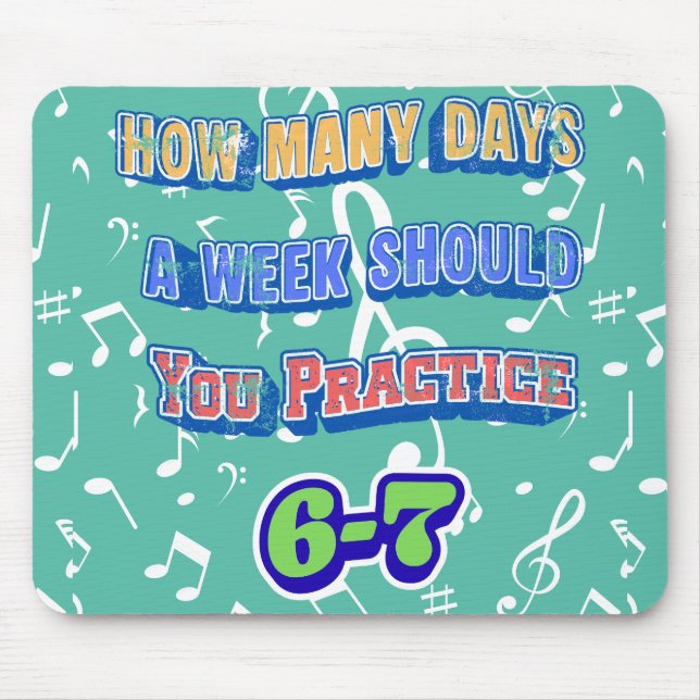Mousepad Quantos Dias Por Semana Você Deve Praticar (Frente)