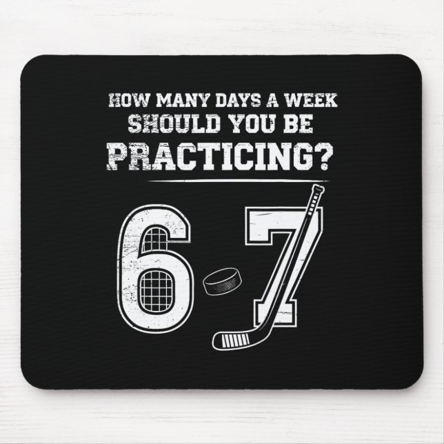 Mousepad Quantos Dias Por Semana Você Deve Praticar 6 7  (Frente)