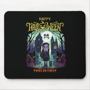 Mousepad Quarta-Feira Figurino De Halloween Para Crianças E