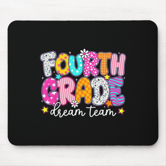 Mousepad Quarto 4º ano Equipe dos Sonhos Professores Crianç (Frente)
