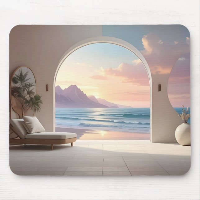 Mousepad Quarto de Luxo com Vista para o Oceano (Frente)