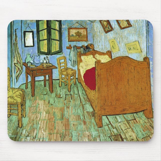 Mousepad Quarto em Arles (F484) Van Gogh de Belas Artes (Frente)