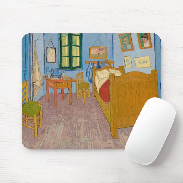 Mousepad Quarto em Arles | Vincent Van Gogh (Com mouse)