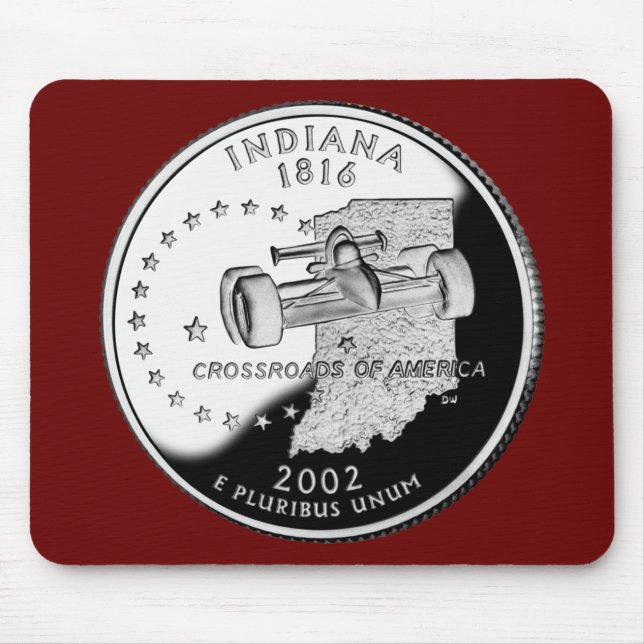 Mousepad Quarto Estadual de Indiana do Lado Inverso (Frente)