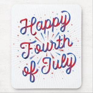 Mousepad Quarto feliz de julho Mousepad/branco