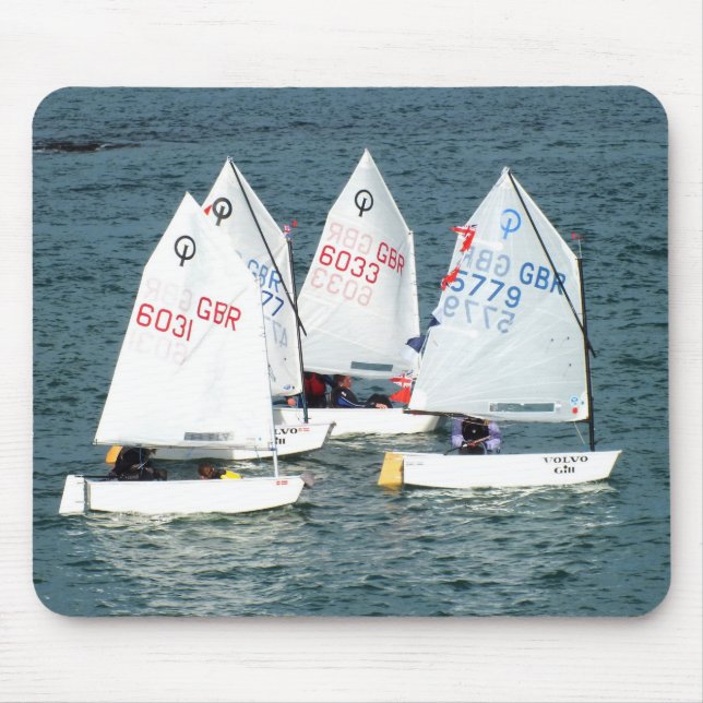 Mousepad Quatro barcos otimistas (Frente)