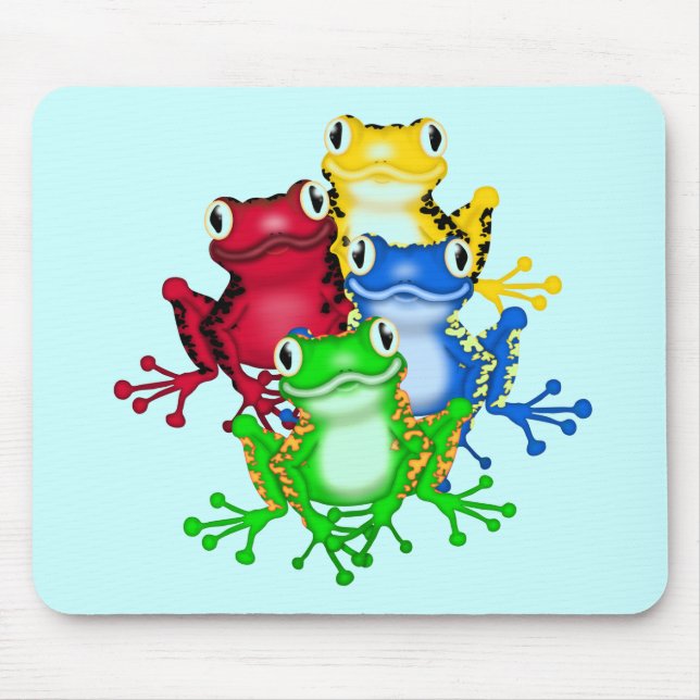 Mousepad Quatro camisetas e presentes dos sapos (Frente)