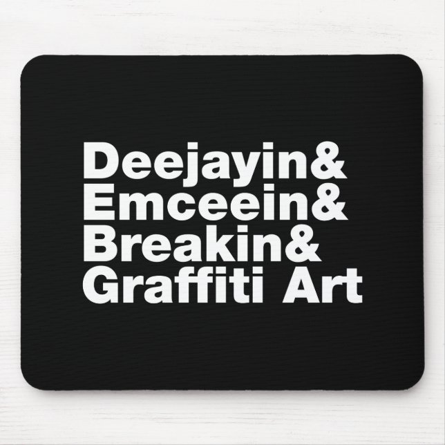 Mousepad Quatro Elementos de Hip Hop (Frente)