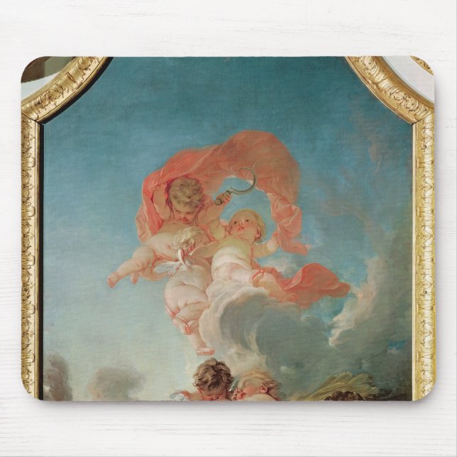 Mousepad Quatro estações no Salle du Conseil - verão (Frente)