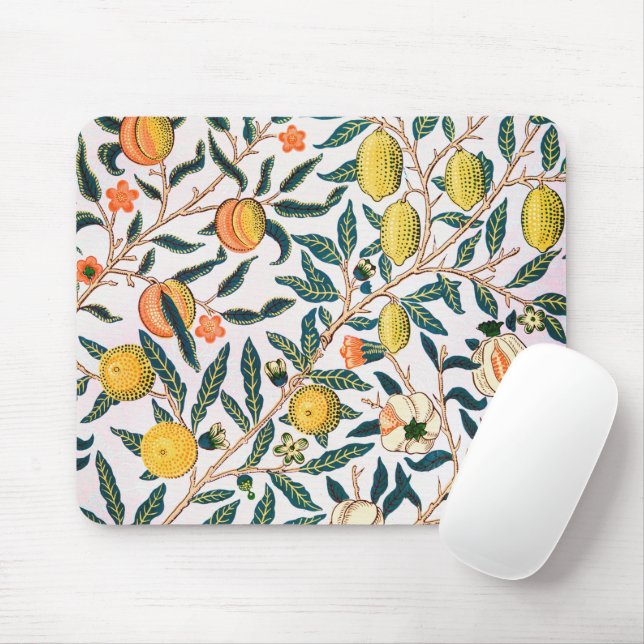 Mousepad Quatro Frutas, William Morris (Com mouse)