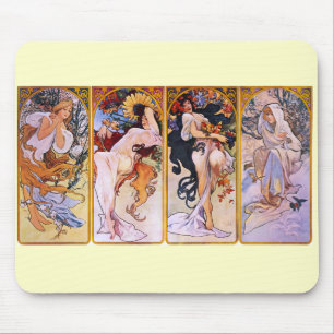 Mousepad Quatro Sasons Alfons Mucha