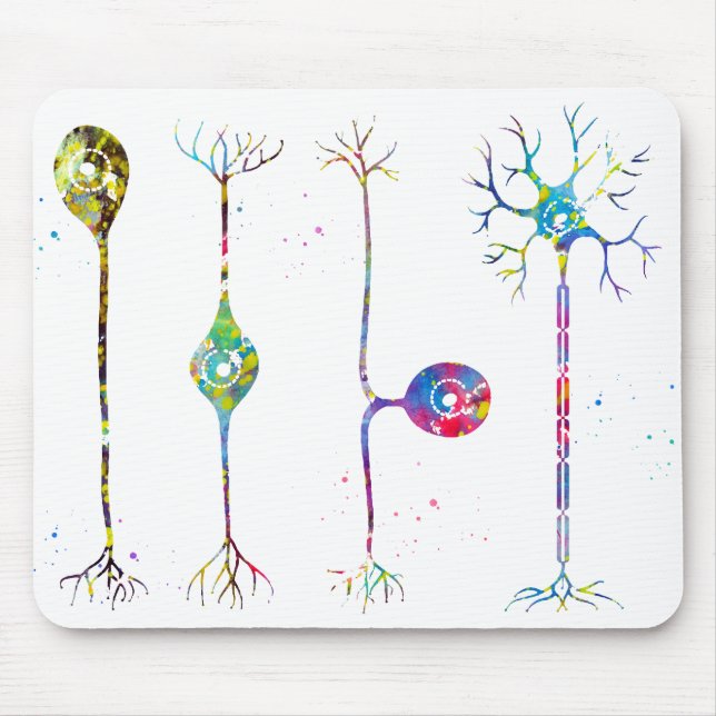 Mousepad Quatro tipos de neurônios (Frente)