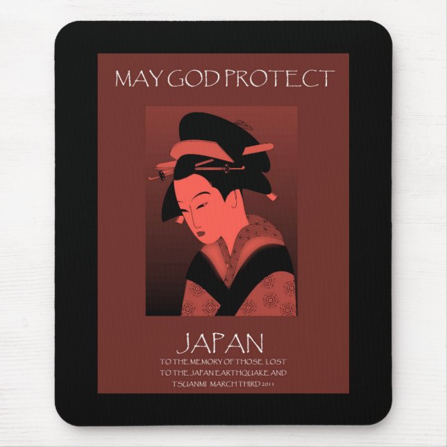 MOUSEPAD QUE DEUS PROTEJA O JAPÃO (Frente)