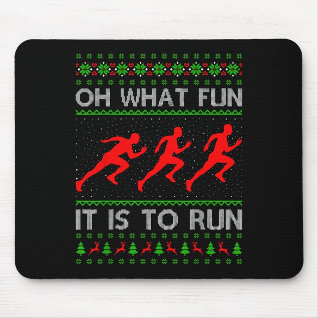 Mousepad Que Divertido É Ter Um Suéter Feio De Natal (Frente)