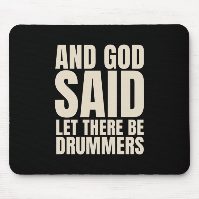 Mousepad Que Haja Um Drummer (Frente)