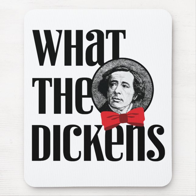 Mousepad Que o Dickens (arco vermelho) (Frente)