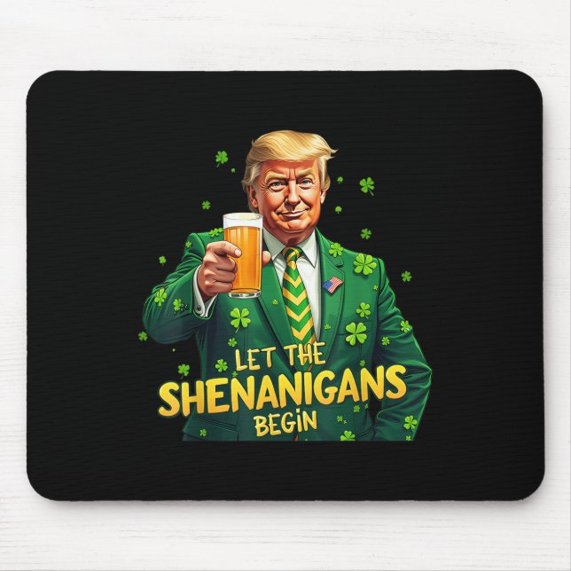 Mousepad Que Os Shenanigans Comecem A Rua Engraçada Patrick (Frente)