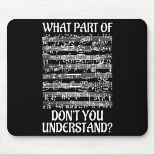 Mousepad Que Parte Da Música Você Não Entende Música _