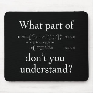 Mousepad Que parte de... Branco no escuro