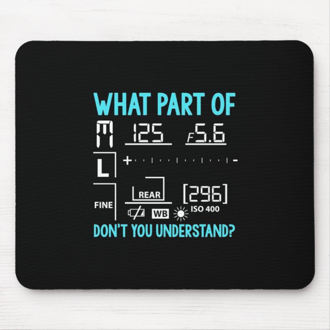 Mousepad Que Parte Do Fotógrafo (Frente)