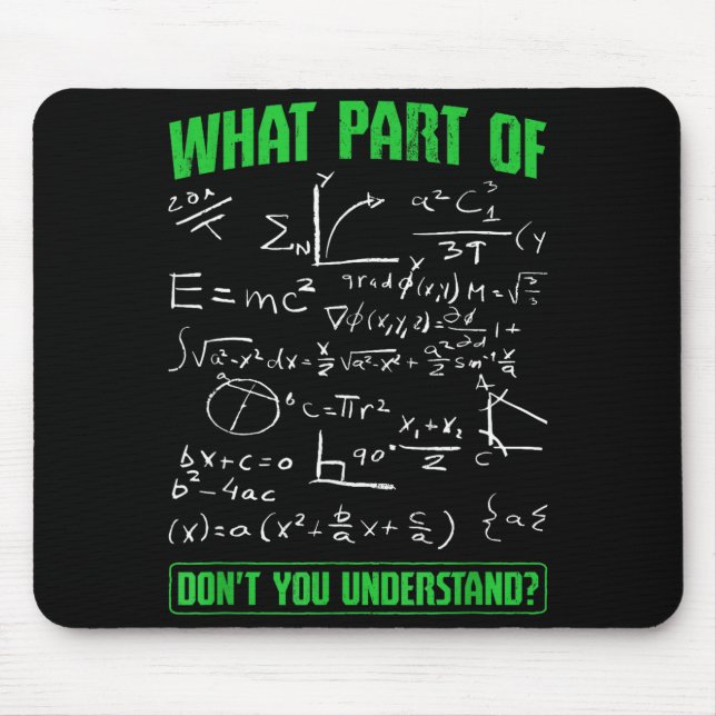 Mousepad Que Parte Você Não Entende Estudante de Engenharia (Frente)
