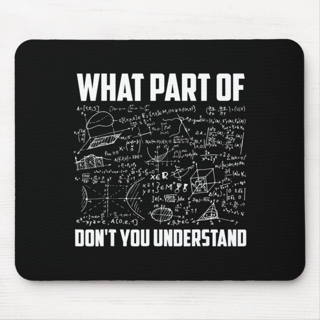 Mousepad Que Parte Você Não Entende Professor De Matemática (Frente)