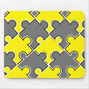 Mousepad Quebra-cabeça das peças cor do ano 2021 iluminante