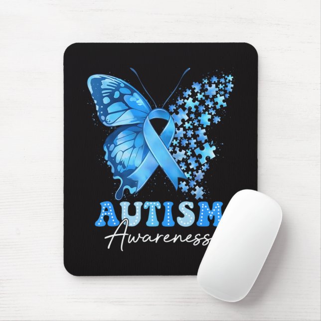 Mousepad Quebra-cabeça de Borboleta Colorida (Com mouse)