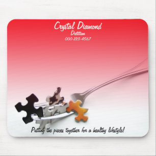 Mousepad Quebra-cabeça de saúde Conceito de Ombro Vermelh