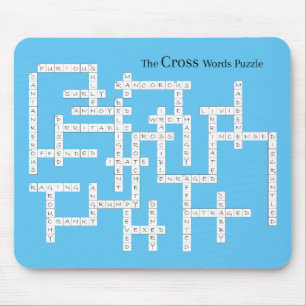 Mousepad Quebra-cabeça Semântica Humor Azul