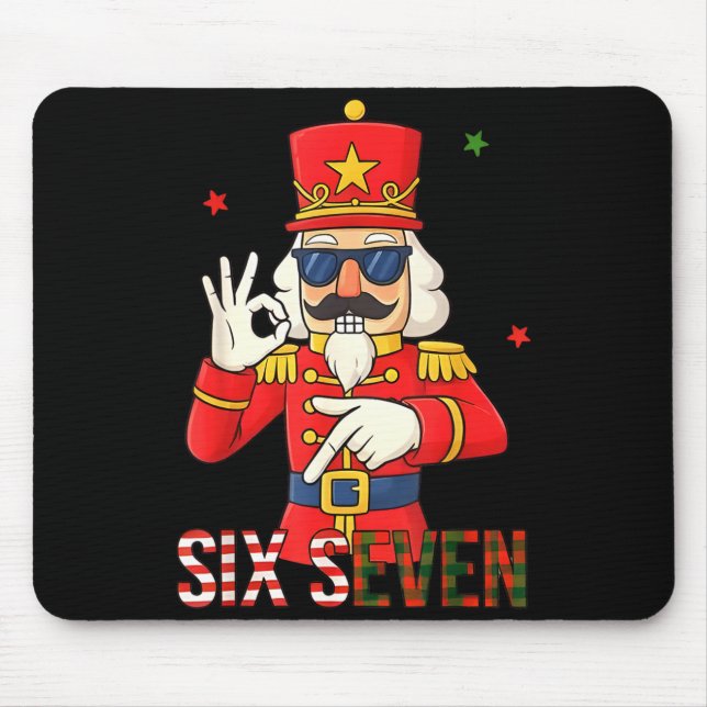 Mousepad Quebra-Nozes 67 Seis Sete Natal Meme Humor Homens  (Frente)