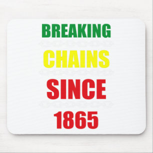 Mousepad Quebrando Cadeias Desde 1865 Junteza Black Power