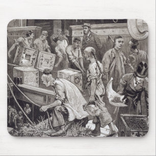 Mousepad Quebrando o volume a bordo de um navio do chá na