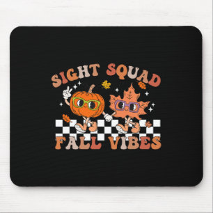 Mousepad Queda de Esquadrão da Vista Vibes Pumpkin Queda Fo