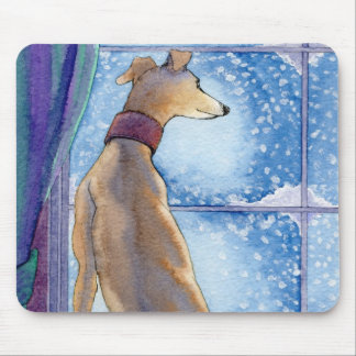 Mousepad Queda de neve - neve através da janela MOUSEMAT