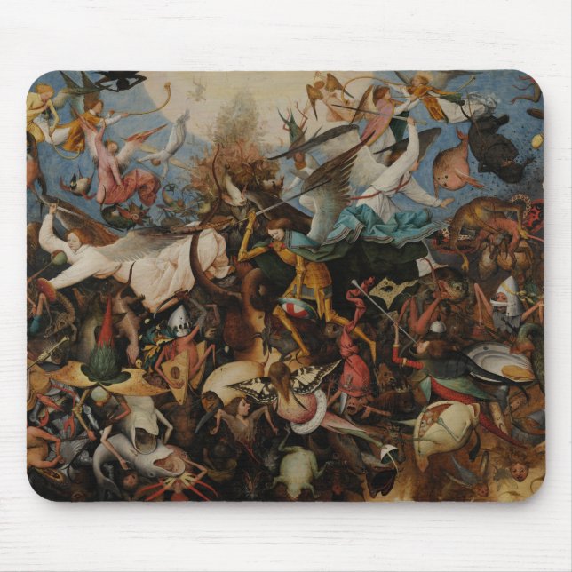 Mousepad Queda dos anjos rebeldes por Pieter Bruegel (Frente)