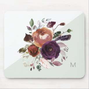 Mousepad Queda Monograma Floral