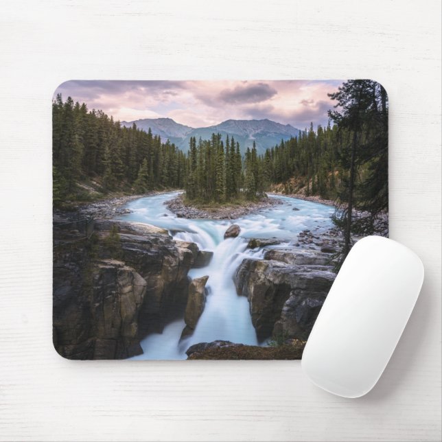 Mousepad Quedas | Jasper National Park, Canadá (Com mouse)