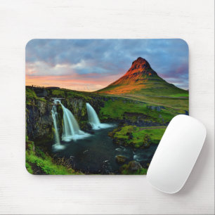 Mousepad Quedas Kirkjufall, Islândia