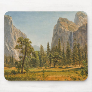Mousepad Quedas nupciais do véu de Bierstadt, vale de