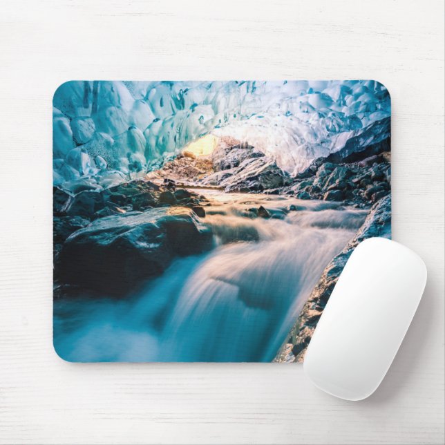 Mousepad Quedas | Vatnajokull Glacier, Islândia Oriental (Com mouse)