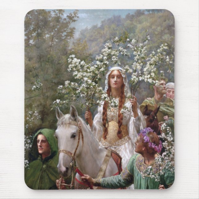 Mousepad Queen Guinevere's Maying (by John Collier) (Frente)