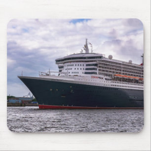 Mousepad Queen Mary im Hafeneinlauf