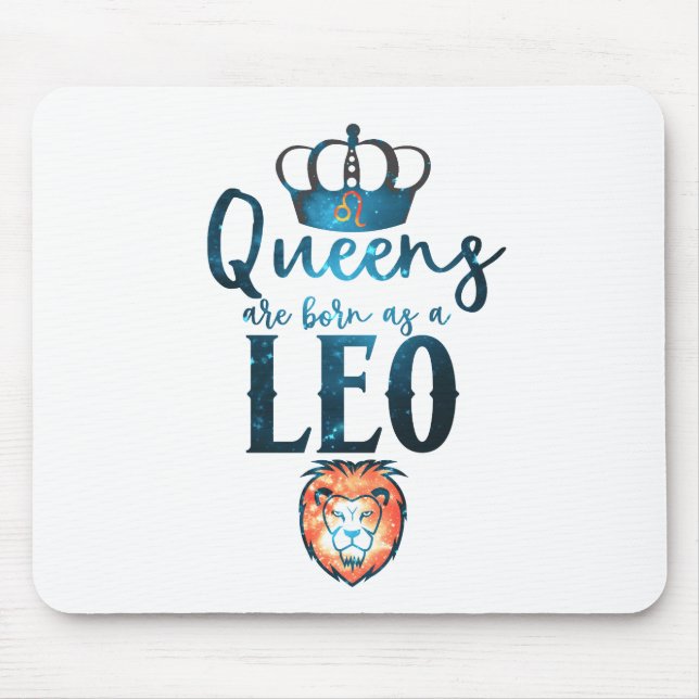 Mousepad Queens são nasceres como Sinal Zodiac LEO em julho (Frente)