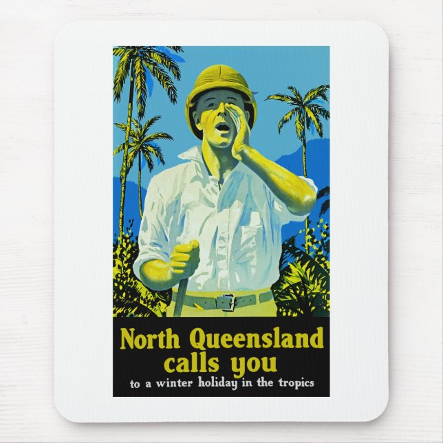 Mousepad Queensland do Norte chama você (Frente)