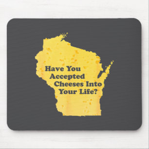Mousepad Queijo Aceito Amante da Vida Queijos Têm em Você H