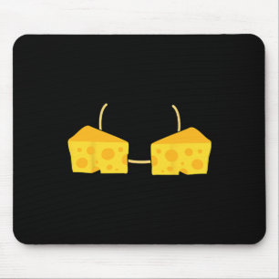 Mousepad Queijo Bra Costume Fácil Comida Bonito presente no