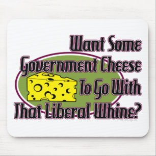 Mousepad Queijo do governo e lamentação liberal