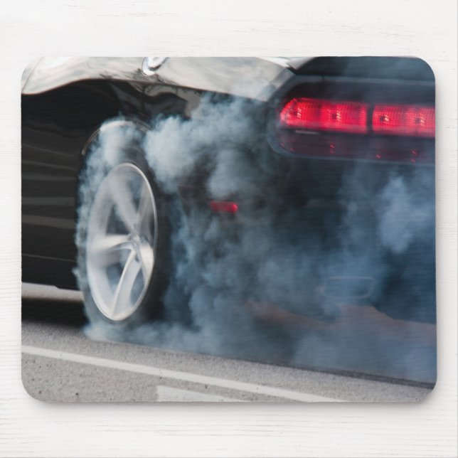 Mousepad Queimada de carro preto (Frente)
