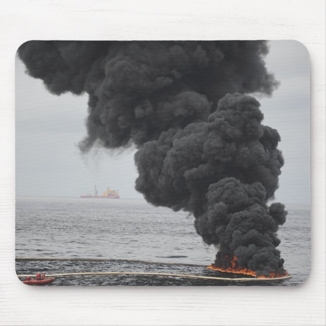 Mousepad Queimaduras de óleo concentrado coletadas (Frente)